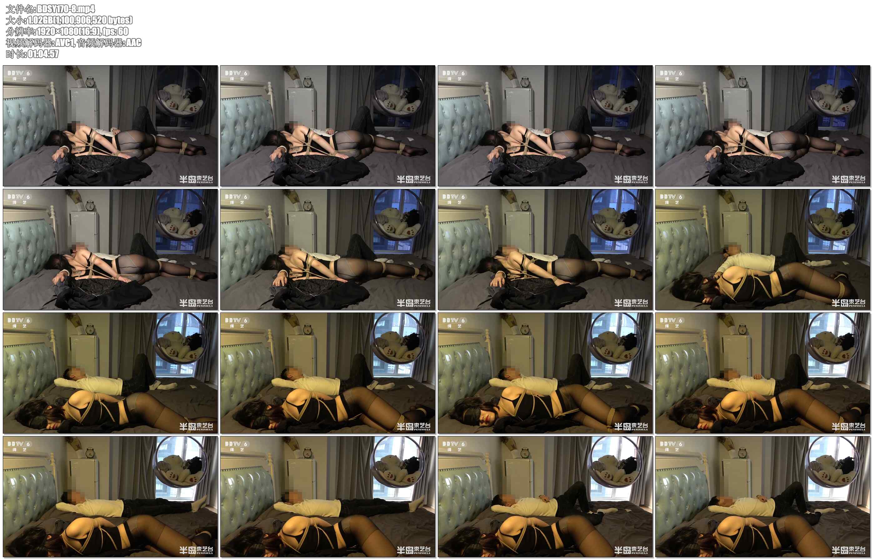 【8-半岛束艺】海语8小时绑着过夜完整纪实 8