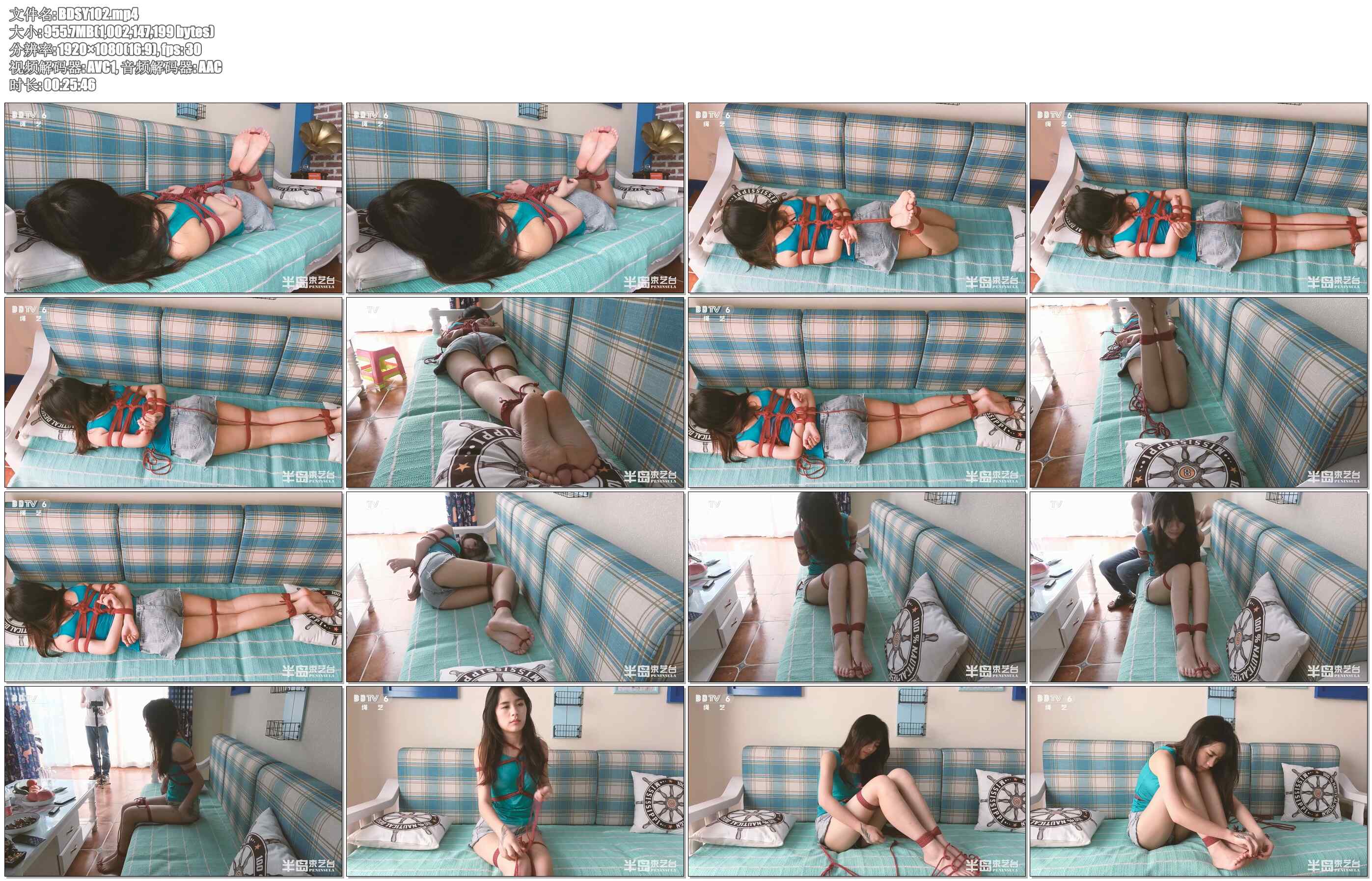 【半岛束艺】绳艺临时工：可乐驷马脱缚，脱到手软求饶