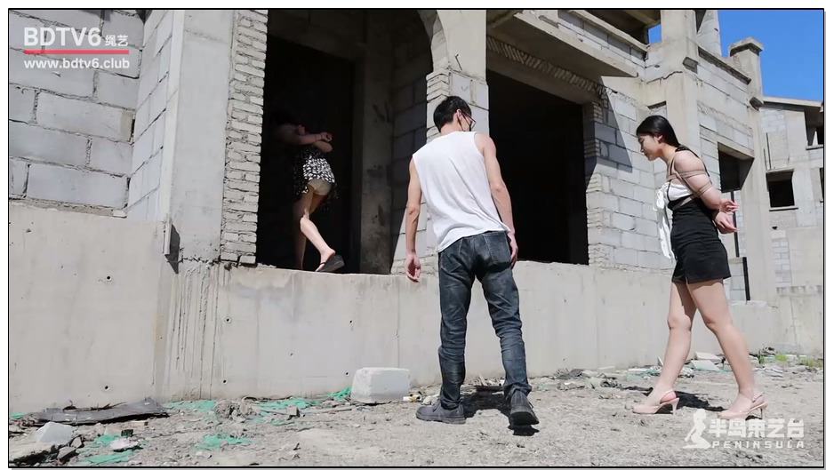 【半岛束艺】小晚 佐伊 空姐废弃工地股绳联阴